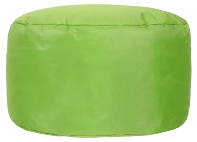 Produktbild von Sitzsack Hocker, Grün, Indoor Outdoor Pouf mit Füllung, Wasserabweisender Stoff, Fußhocker für Wohnzimmer, Schlafzimmer, Garten