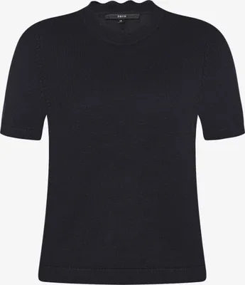 Produktbild von Kurzarmpullover mit Wellensaum