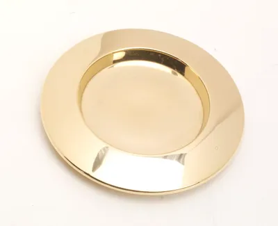 Produktbild von Osterkerzen Kerzenteller Messing Gold poliert für Kerzen bis Ø 70 mm