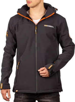 Produktbild von Geographical Norway Herren Softshell Jacke Takeaway, Grau, Größe M