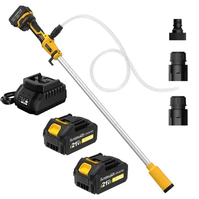 Akku-Wasserpumpe, 2725 l/h, 9 m, 3-teilig, 2x4,0 Ah