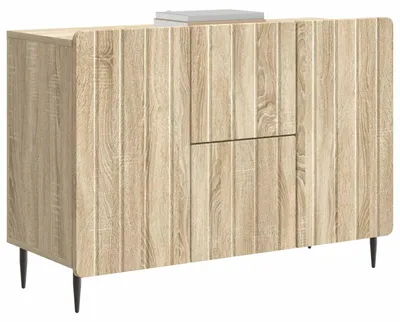Produktbild von vidaXL Sideboard Sonoma-Eiche 89 x 34,5 x 62 cm Holzwerkstoff
