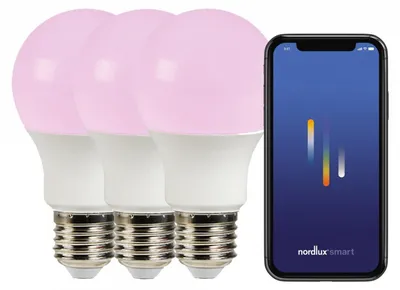Zdjęcie produktu dla Zestaw żarówek 3xE27 SMART Biały 806lm 2200-6500K 2270052701 Nordlux