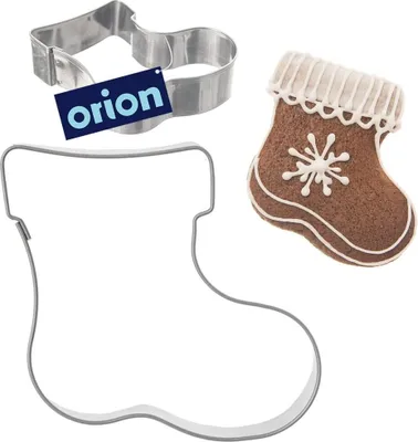 Produktbild von Orion Ausstechform Keksausstecher Ausstecher Keksform für Kekse aus Edelstahl Weihnachtssocke 6 cm