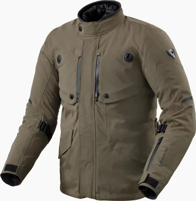 Immagine prodotto di Giacca da moto impermeabile Revit Trench 2 GTX in tessuto, verde oliva, 3XL