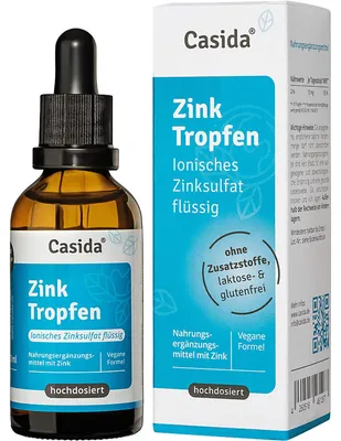 Image de Gouttes de zinc sulfate de zinc ionique liquide 50 ml