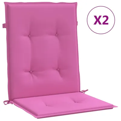 Produktbild von vidaXL Niedriglehner-Auflagen 2 Stk. Rosa Stoff