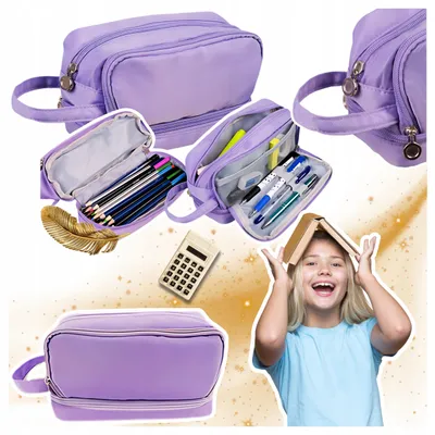Produktbild von MAALEO 24518 Federmäppchen Violett Drei Fächer Organizer