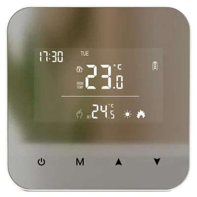 Raumthermostat batteriebetrieben, 2-Draht, programmierbar, weiß, kein WLAN