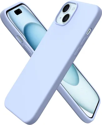 Produktbild von iPhone 15 Plus Hülle Silikon 6,7 Zoll Baby Blau - Ultra dünn, Kratzfest, stoßfest - ORNARTO 2023