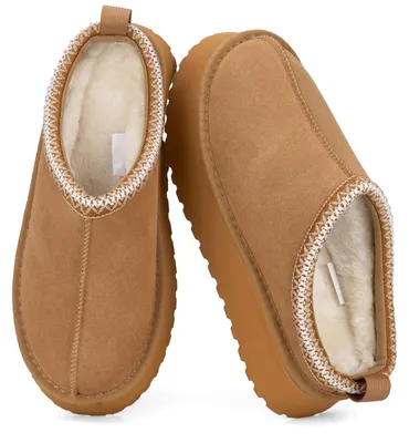 Productafbeelding van Omgoods - Dames Winter Slippers met Gesloten Hiel en Platformzool