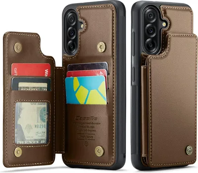 Produktbild von Samsung Galaxy A18 / A17 Hülle - CaseMe C22 Back Cover mit Kartenfach - Braun