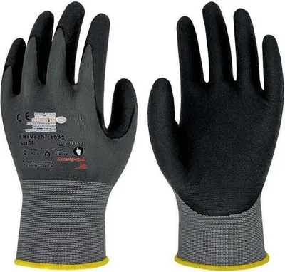 Produktbild von Handschuhe FlexMech 663+ Gre 6 grau/schwarz Polyamid/Nitrilschaum EN420, EN388, EN407 PSA-Kategorie II
