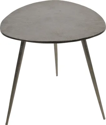 Produktbild von Beistelltisch Tisch Brush Shine silber Aluminium gebürstet (47x47,5x51cm)