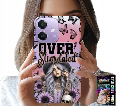 Immagine prodotto di Custodia per Oppo A60 5G - Over Stimulated, Motivi adolescenziali, Custodia