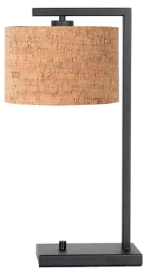 Obrázek produktu pro Stolní lampa - přírodní černá - Stang - kov textilie - noční lampička - E27 - 4355ZW - Steinhauer