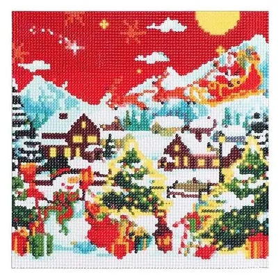 Produktbild von Diamantbild Adventskalender Heiligabend Kreativ Set 30x30cm