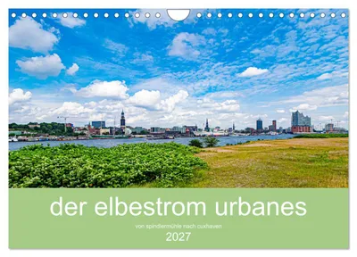 Produktbild von der elbestrom urbanes (Wandkalender 2027 DIN A4 quer), CALVENDO Monatskalender