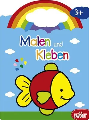 Produktbild von Beschäftigungsbuch Fisch für Kinder ab 3 Jahren mit Stickern und Ausmalbildern