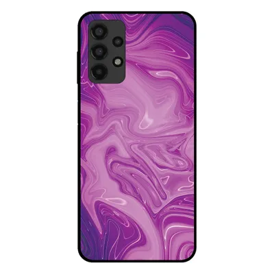 Produktbild von Smartphonica Handytasche für Samsung Galaxy A13 4G mit Marmordruck - TPU Rückseite Fall Marmor Design - Lila