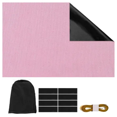 Verdunkelungsvorhang 137x95 cm, Polyester, 100% Lichtschutz, Rosa