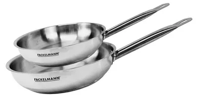 Image de Set de 2 poêles 20 et 24 cm en inox Fackelmann Eterna
