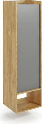 Produktbild von Halmar Regalschrank Möbius REG1D - natürliche Nussbaum / grau