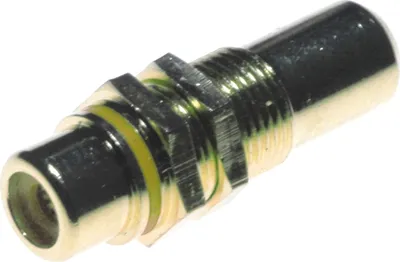 Produktbild von Lyndahl LKPA015 RCA Cinch Durchgangsdose für Frontplattenmontage, hartvergoldet Farbe: Gelb