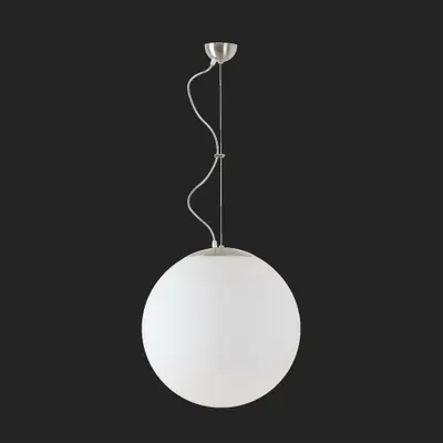 Produktbild von OSMONT ADR60310 ADRIA L4 Hängeleuchte aus gebürstetem Edelstahl / weiß, Schutzart IP40, 3000 K, 41 W LED-Notbeleuchtung, kombiniert, 3 Stunden