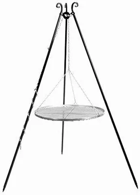 Imagen del producto de Silecomplaza 5900105400062. Parrilla para trípode, 180 cm. Rejilla de acero inoxidable, 102 x 60 x 10 cm