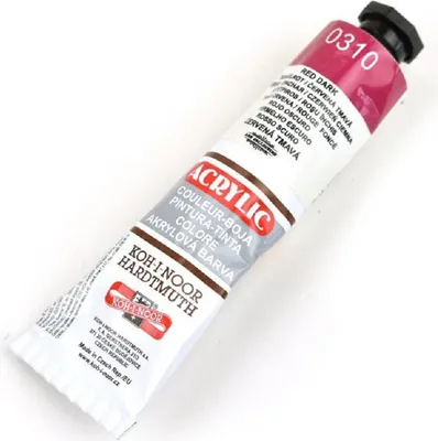 Immagine prodotto di KOH-I-NOOR 16271500000 Vernice acrilica 310 Rosso scuro 40 ml 1 pz