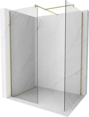 Zdjęcie produktu dla Mexen Kioto ścianka prysznicowa Walk-in 140 x 100 cm, transparent, złota - 800-140-202-50-00-100