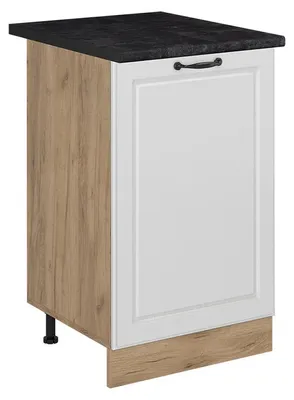 Zdjęcie produktu dla Szafki kuchenne Vicco R-Line Biały rustykalny/Dąb goldkraft 50 cm blat roboczy Antracyt, Model 70363