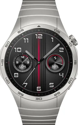 Productafbeelding van Huawei Watch GT4 46 mm smartwatch zilver - 1,43 inch, 466x466p, BT, NFC, GPS