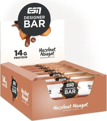 Produktbild von ESN Designer Protein Bar- 12x 45g White Chocolate Pistachio