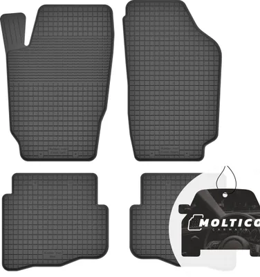 Produktbild von Gummimatten mit Rand Auto Fußmatten Gummi Automatten Passgenau 4-teilig Set - passend für Seat Cordoba II 2002-2009