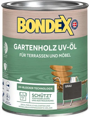 Produktbild von Bondex Holz Öl UV 750 ml grau