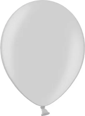Immagine prodotto di Palloncini 30 cm, argento metallizzato (1 confezione / 100 pezzi)
