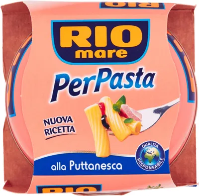 Produktbild von Rio Mare Per Pasta Puttanesca Thunfisch in Olivenöl mit Gemüse 160 gr.