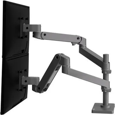 Immagine prodotto di Ergotron LX Pro - Kit di montaggio (doppio braccio) - modulare - per 2 schermi LCD - alluminio - grigio scuro - Dimensioni dello schermo: fino a 68,6 cm (fino a 27 pollici)