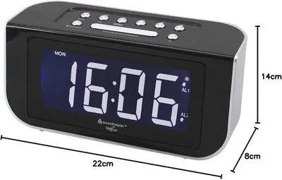 Obrázek produktu pro FM rádiobudík s automatickým nastavením času a duálním alarmem