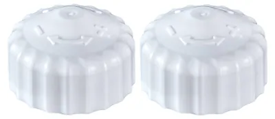 Produktbild von 2x weiße Bauschutzkappe, Handregulierkappe, einfache Ausführung, M30 x 1,5