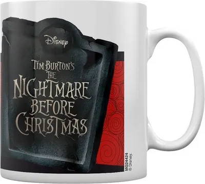 Produktbild von Nightmare Before Christmas - Kaffeebecher, Fahne PM2796 (Einheitsgröße) (Weiß/Schwarz/Rot)