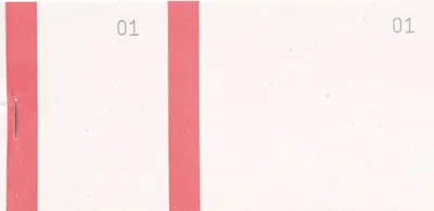 Image de Exacompta 50x Bloc vendeur à bande couleur 100 feuil. 6x13,5 cm Rouge 96304E