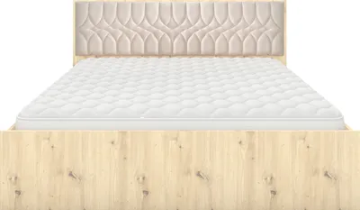 Produktbild von Bett Bettgestell Doppelbett mit Lattenrost 160x200 EICHE ARTISAN ohne Matratze mit Bettkasten MARSYLIA