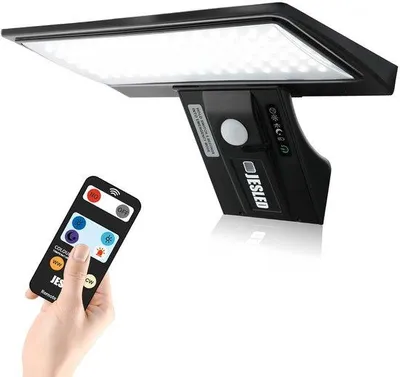 Obrázek produktu pro Solární venkovní osvětlení JESLED, 90 LED diod, bezpečnostní světlo s detektorem pohybu, 3 teploty barev