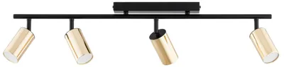 Zdjęcie produktu dla Spot reflektor KAMEL złoto-czarny 4xGU10x10W metal wym:19x75x6cm IP20 Alfa