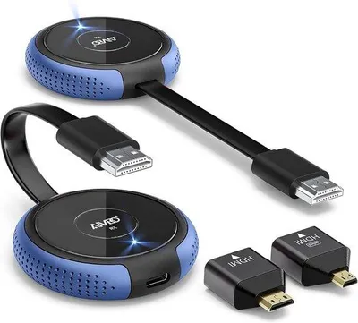 Produktbild von HDMI-Wireless-Sender und -Empfänger, 4K/5G HDMI, kabellose Übertragung bis zu 50 Metern, ideal für TV-Streaming, Mehrkameraproduktionen