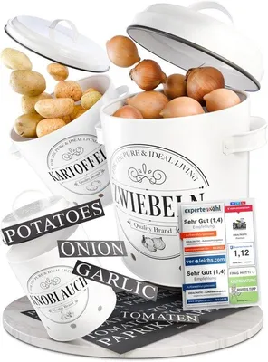 Produktbild von Kartoffelbewahrungsbox 3-teilig mit 360° Belüftung für mehr Frische