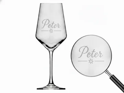 Produktbild von Valhalla Weinglas Gravur Peter 1 Stück 350ml spülmaschinenfest